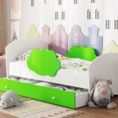 Кровать "Тучка" на щитах с бортиками + ящик в Талице - talica.mebel24.online | фото 10