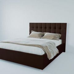 Кровать Венеция без основания 800 (экокожа коричневая) в Талице - talica.mebel24.online | фото 1