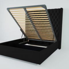 Кровать Версаль ЛЮКС с ПМ 2000 (экокожа кольт ч) в Талице - talica.mebel24.online | фото 2