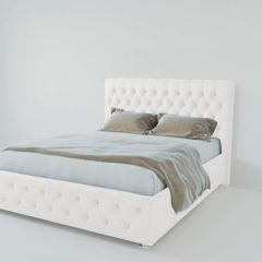 Кровать Версаль 1600 без основания (экокожа белый) в Талице - talica.mebel24.online | фото