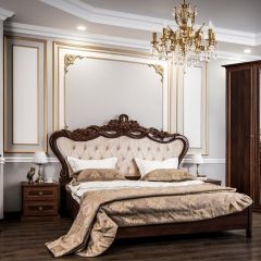 Кровать с мягким изголовьем Афина 1800 (караваджо) в Талице - talica.mebel24.online | фото 5