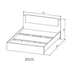 СОФИ СКР1600.1 Кровать 1600 в Талице - talica.mebel24.online | фото 2