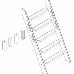 Кровать Сонечка 2-х ярусная (модульная) в Талице - talica.mebel24.online | фото 11
