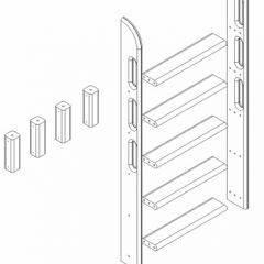 Кровать Сонечка 2-х ярусная (модульная) в Талице - talica.mebel24.online | фото 12