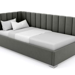 Кровать угловая Хлоя интерьерная +основание (90х200) в Талице - talica.mebel24.online | фото 4