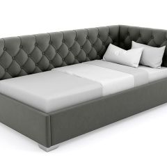 Кровать угловая Виола интерьерная +основание (120х200) в Талице - talica.mebel24.online | фото 3