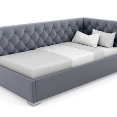 Кровать угловая Виола интерьерная +основание (120х200) в Талице - talica.mebel24.online | фото 8