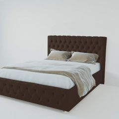 Кровать Версаль с ПМ 1200 (экокожа коричневая) в Талице - talica.mebel24.online | фото