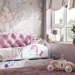 Кровать Звездочка на щитах + Бортик в Талице - talica.mebel24.online | фото