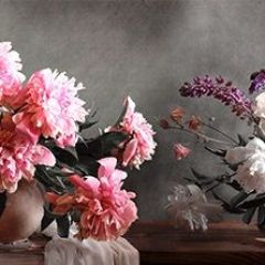Кухонный фартук Цветы 316 МДФ матовый (3000) Flowers в Талице - talica.mebel24.online | фото
