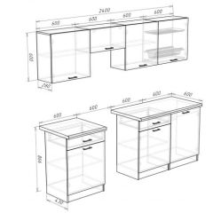 Кухонный гарнитур Кремона (2.4 м) в Талице - talica.mebel24.online | фото 3