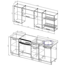 Кухонный гарнитур Лада 2000 (Стол. 26мм) в Талице - talica.mebel24.online | фото 2
