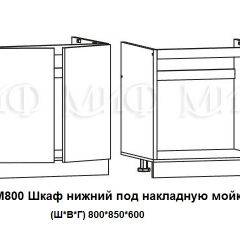 ЛИЗА-2 Кухонный гарнитур 1,6 Белый глянец холодный в Талице - talica.mebel24.online | фото 6