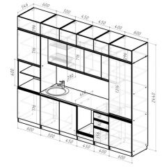 Кухонный гарнитур Лоретта люкс 3000 мм в Талице - talica.mebel24.online | фото 2