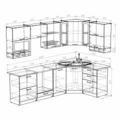 Кухонный гарнитур Ника гранд оптима 1500*2600 в Талице - talica.mebel24.online | фото 3