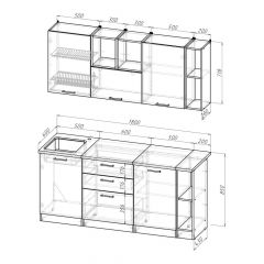 Кухонный гарнитур Ольга макси 4 1800 мм в Талице - talica.mebel24.online | фото 2