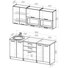 Кухонный гарнитур Паола макси 1800 мм в Талице - talica.mebel24.online | фото 2