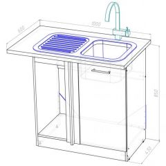 Кухонный гарнитур Паола прайм 1200х1400 мм в Талице - talica.mebel24.online | фото 16