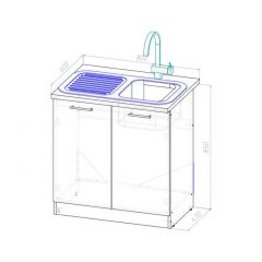 Кухонный гарнитур Янтарь экстра 3000 мм в Талице - talica.mebel24.online | фото 17