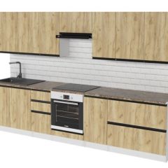 Кухонный гарнитур Янтарь экстра 3000 мм в Талице - talica.mebel24.online | фото 4