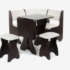 ТЮЛЬПАН МИНИ Кухонный уголок (кожзам-Борнео крем) в Талице - talica.mebel24.online | фото 2