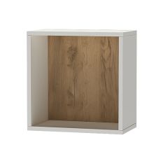 Квадро ПЛ-1 Полка (ЛДСП миндаль/дуб крафт золотой) в Талице - talica.mebel24.online | фото