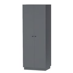 Квадро ШК-1 Шкаф 2дв. (ЛДСП графит) в Талице - talica.mebel24.online | фото
