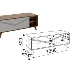 Лимба (гостиная) М06 ТВ-тумба малая в Талице - talica.mebel24.online | фото