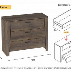 МАЛЬТА МС Спальный гарнитур (Таксония) в Талице - talica.mebel24.online | фото 5