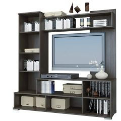 Мини-стенка Линда (дуб золотой/графит софт) в Талице - talica.mebel24.online | фото 4