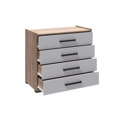 Модульная Спальня Соната (Белый/Дуб сонома) в Талице - talica.mebel24.online | фото 8