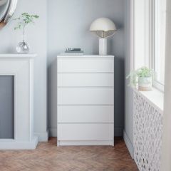 МОРИ МК 700.5 Комод (белый) в Талице - talica.mebel24.online | фото