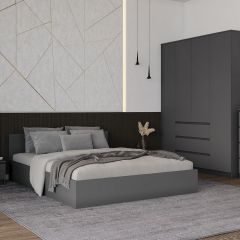 МОРИ КРМ 1600.1/1 Кровать (настил) графит в Талице - talica.mebel24.online | фото