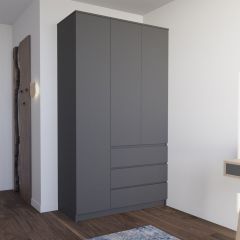МОРИ МШ 1200.1 Шкаф (графит) в Талице - talica.mebel24.online | фото