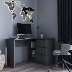 МОРИ МС-16 Стол угловой УНИ (графит) в Талице - talica.mebel24.online | фото