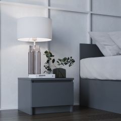 МОРИ ТПМ 400.1 Тумба прикроватная (графит) в Талице - talica.mebel24.online | фото