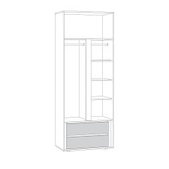 Муссон Шкаф двухстворчатый 13.198 в Талице - talica.mebel24.online | фото 2
