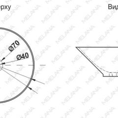 Накладная раковина melana mln-7020-b1+b18 (t4006hb1+b18 ) (сине-черная) в Талице - talica.mebel24.online | фото 2