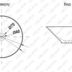 Накладная раковина melana mln-t4006-b8+b3 (салатово-красная) в Талице - talica.mebel24.online | фото 2