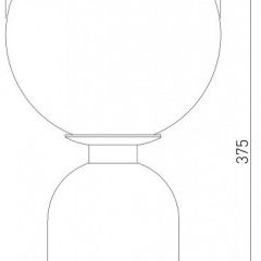 Настольная лампа декоративная Eurosvet Bubble 01197/1 черный жемчуг в Талице - talica.mebel24.online | фото 2