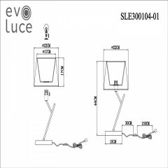 Настольная лампа декоративная EVOLUCE Denice SLE300104-01 в Талице - talica.mebel24.online | фото 7