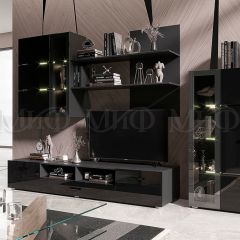 НИКОЛЬ Тумба ТВ (Черный глянец/Черный) в Талице - talica.mebel24.online | фото 4