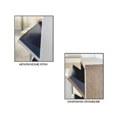 Обувница Комфорт Ф 002 Фасад 3D Гармонь ребро (4 секции) в Талице - talica.mebel24.online | фото 5