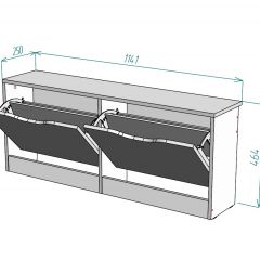 Обувница W20 в Талице - talica.mebel24.online | фото 2