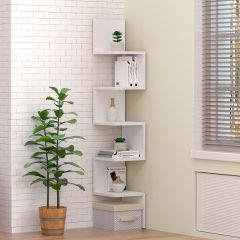 Полка угловая (ЛДСП Белый) в Талице - talica.mebel24.online | фото