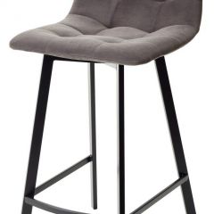 Полубарный стул CHILLI-QB SQUARE графит #14, велюр / черный каркас (H=66cm) М-City в Талице - talica.mebel24.online | фото