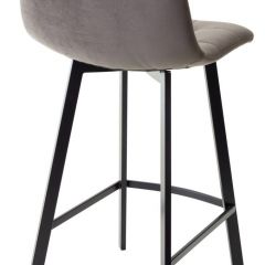 Полубарный стул CHILLI-QB SQUARE графит #14, велюр / черный каркас (H=66cm) М-City в Талице - talica.mebel24.online | фото 2
