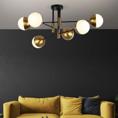 Потолочная люстра Eurosvet Nuvola 70129/6 латунь в Талице - talica.mebel24.online | фото 3