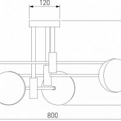 Потолочная люстра Eurosvet Nuvola 70129/6 латунь в Талице - talica.mebel24.online | фото 4