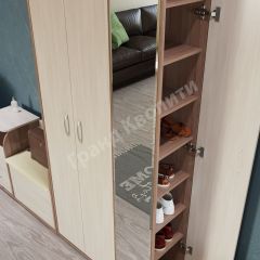 Прихожая ДОМИНО mini Бодега темный/светлый в Талице - talica.mebel24.online | фото 4